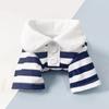 Dog Clothes Teddy York Shire Polo Shirt Summer Dress Striped Pet T-Shirt Dog Costume Soft Pullover Suit for Dog Puppy