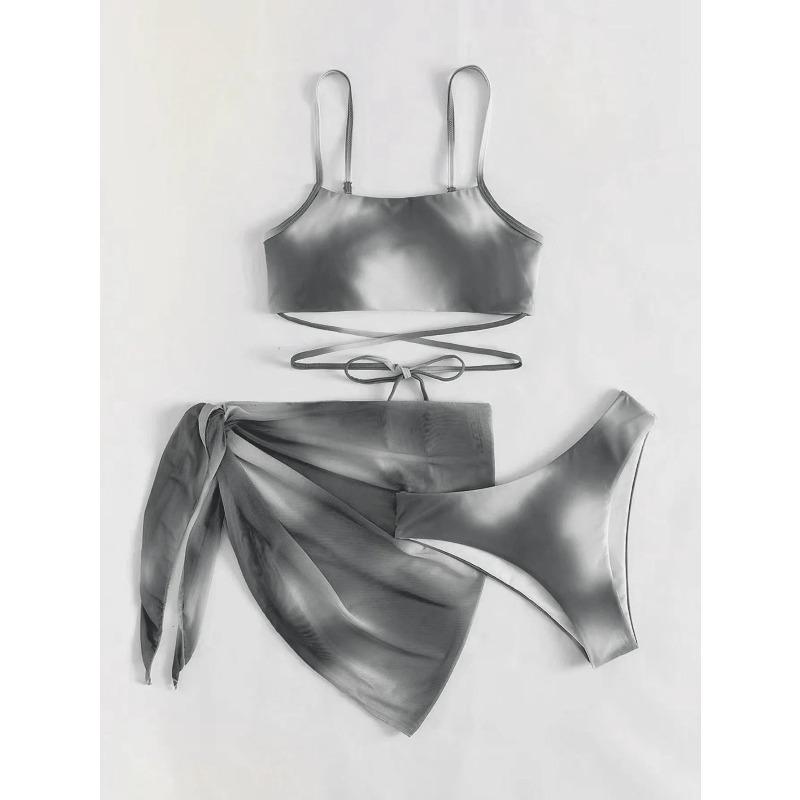 Sexy Women Brazilian Swimsuit Push Up Bra Bikini Set 3 Piece Swim Suit Skirt Swimwear Beachwear Bathing Maillot De Bain Femme