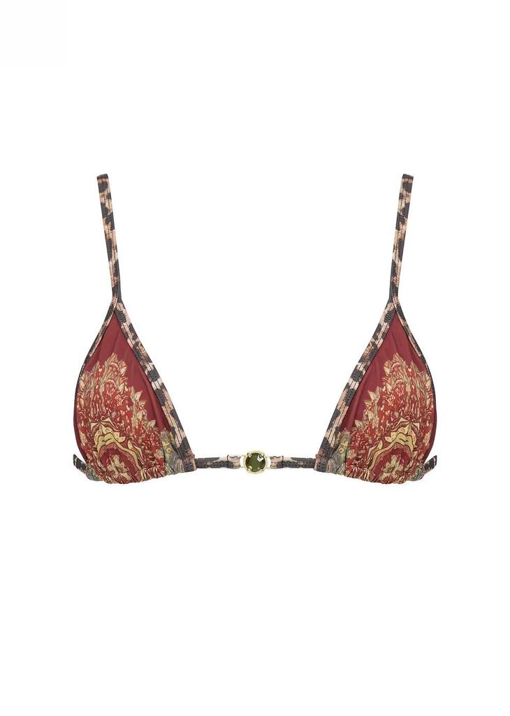 Bohemian Style Bikini Set with Metal Accents - European & American Three-Piece Beach Swimwear