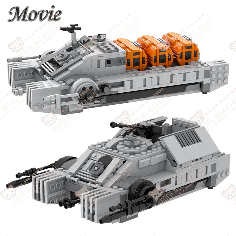 Interstellar Film Plovoucí Tank MOC Stavební Kostky DIY Imperiální Vojenské Obrněné Bojové Vozidlo Model Sestavit Hračky Pro Děti