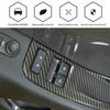 Carbon Fiber Window Lift Button Panel Cover Trim For Chevrolet Camaro 2010-2015