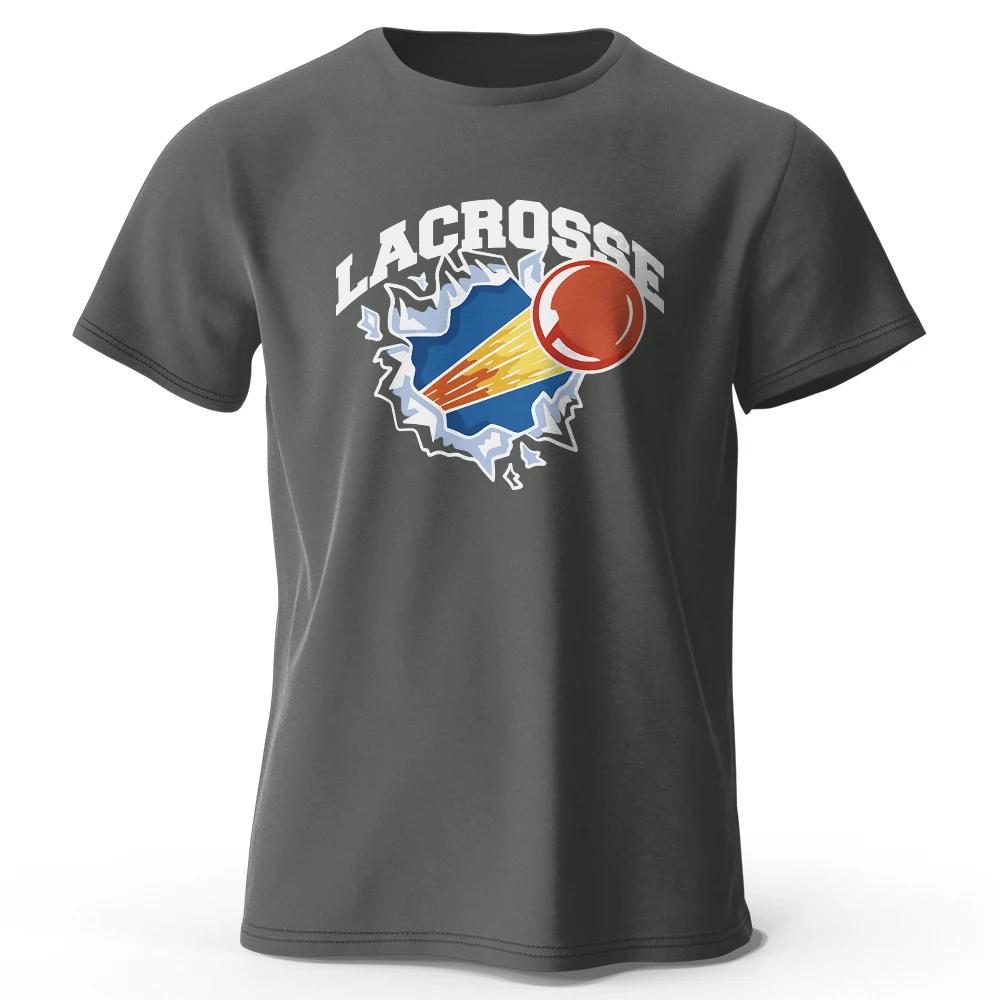 Lacrosse Logo Printed 100 Cotton Funny TShirt for Unisex Unisex Oversized Casual Sport Clothing Tops Tees