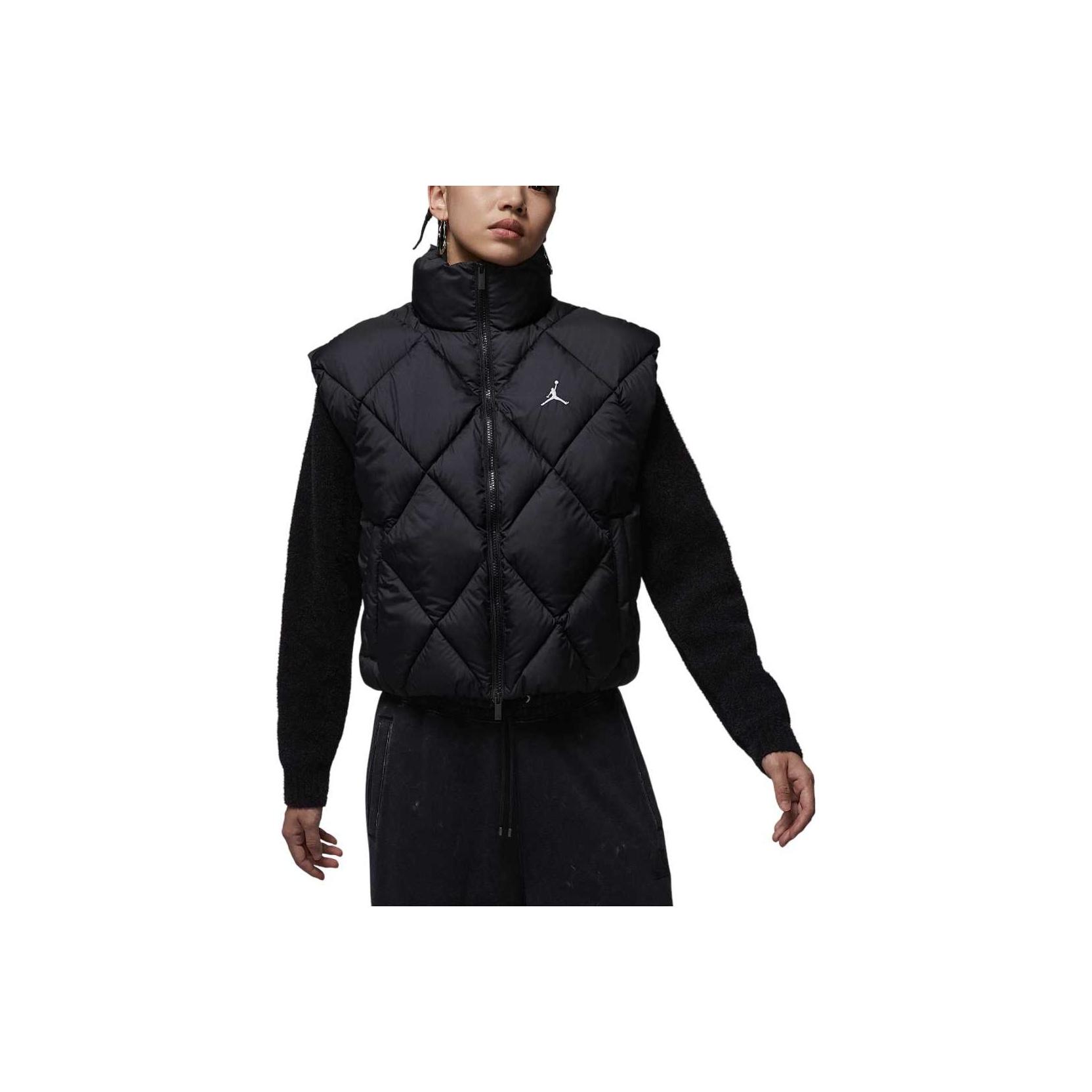 

Jordan Женский жилет Therma-Fit однотонный с воротником-стойкой свободного кроя водонепроницаемый HV0414-010 XS