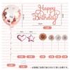 Paready 17-Piece Birthday Cake Topper Set, Includes Cake Insert, Happy Birthday Card, and Happy Birthday Cake Decorations in Rose Gold