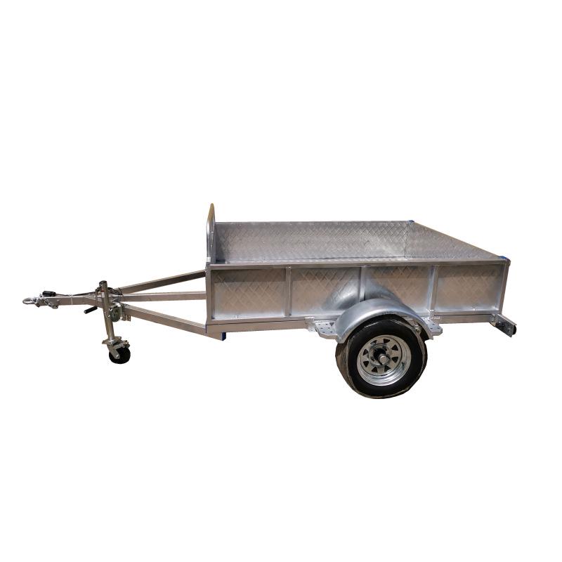 Aomai Custom Hot-Dip Galvanized Box Trailer - Small Cargo Transport with Fence