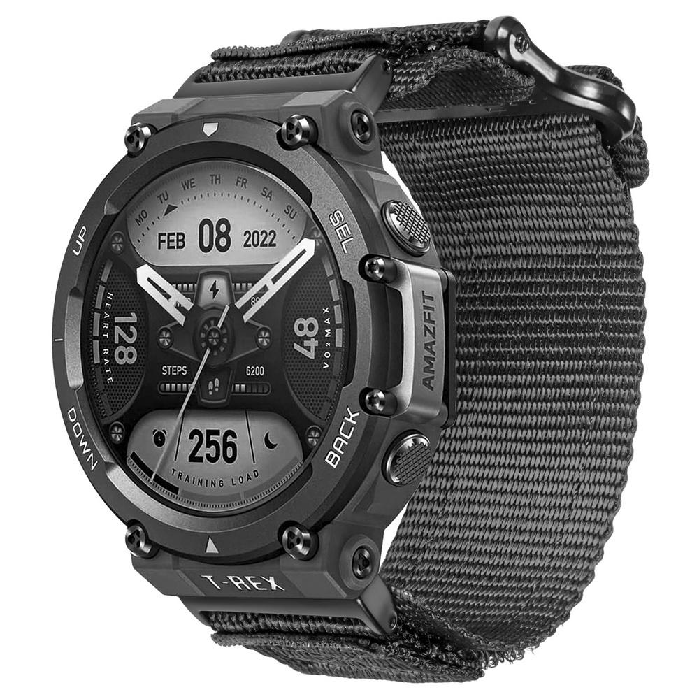 Řemínky Hemsut Kompatibilní s Amazfit T-rex2 3 Řemínek na hodinky Nylonový Pro Muže Sportovní Vojenský Styl