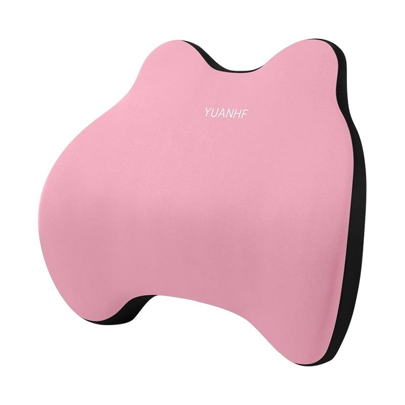 Compressible car headrests and lumbar support kits, memory foam breathable cushions and neck pillows