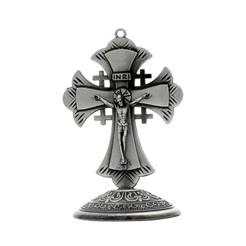 

Religious Cross Ornament for Household Tabletop Display Car Keychain Decoration