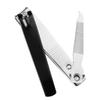 Stainless Steel Nail Nipper Black Fingernail Clipper Sharp and Durable Toenail Trimmer  Travel