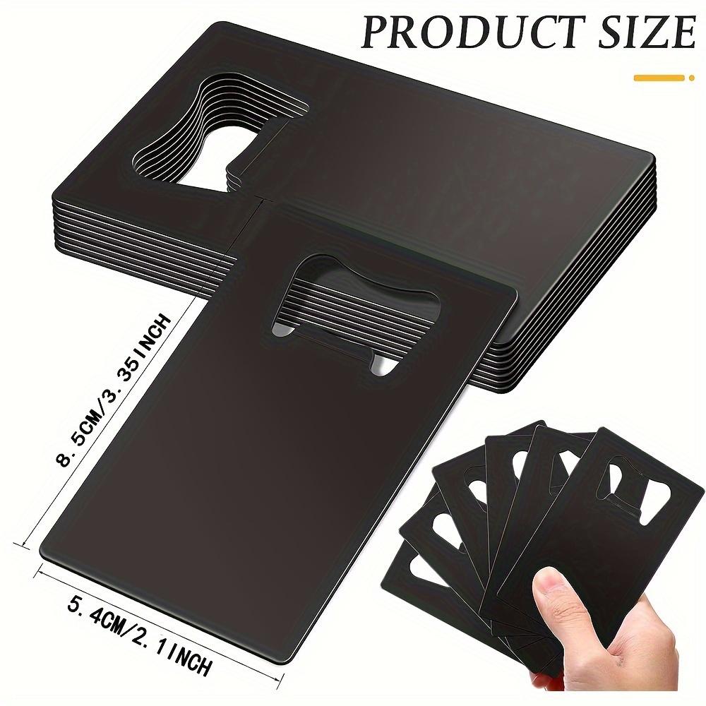 8 ks Kreditní karta Otvírák na láhve Poker Kapsa na peníze pro svědky, Nerezová ocel Pivo Do peněženky a kapsy, Lze gravírovat pro DIY svatební výslužku Dárek pro svědky