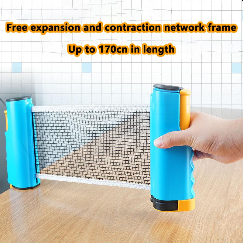 Tragbare Tischtennisnetz-Abdeckungslehre, einziehbares Tischtennis-Set, Catcher-Racks, einstellbare Werkzeuge, Outdoor, Heimsport, Clip auf