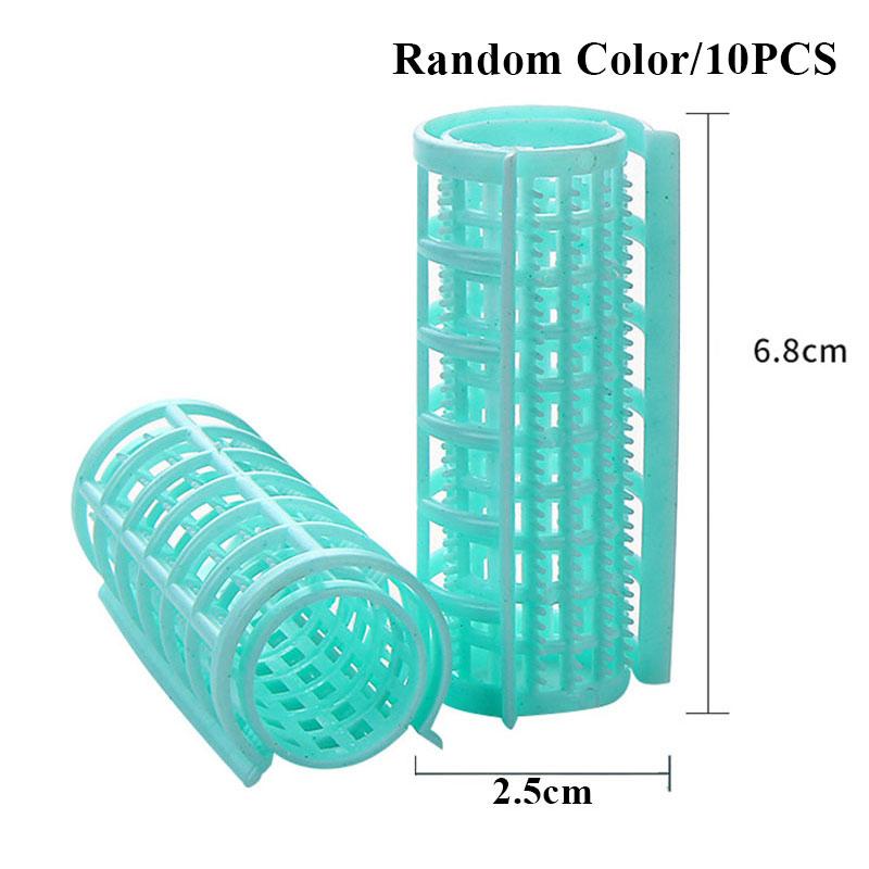 Plastikowe wałki do włosów, wałki zatrzaskowe, wałki samozaciskowe do samodzielnego montażu, do salonu fryzjerskiego, wstążka do kręcenia włosów, losowo
