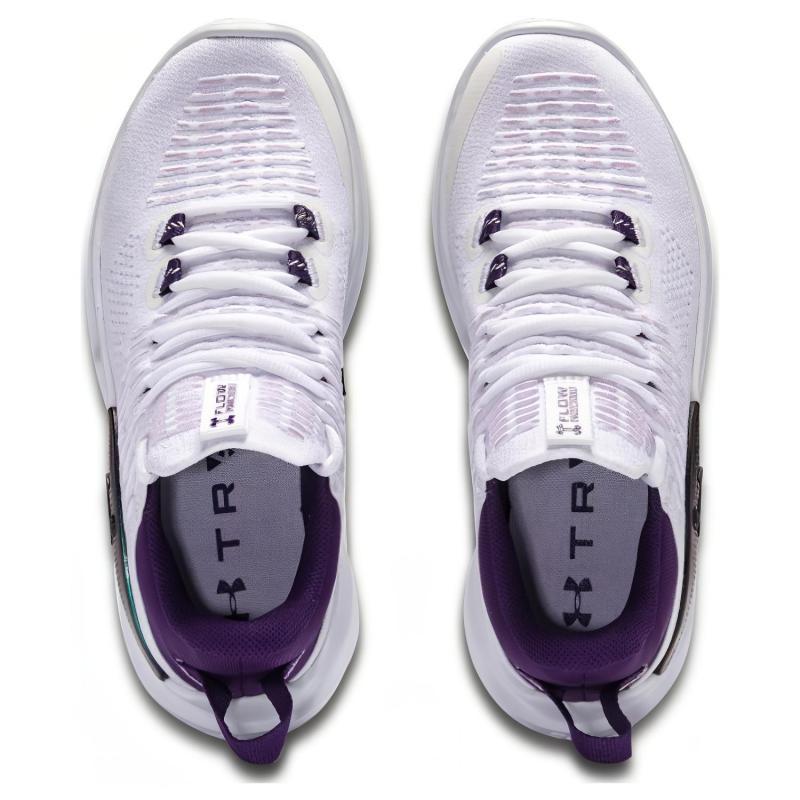 Under Armour Flow Dynamic IntelliKnit 'White Purple' Women's Sneakers 3027284-100