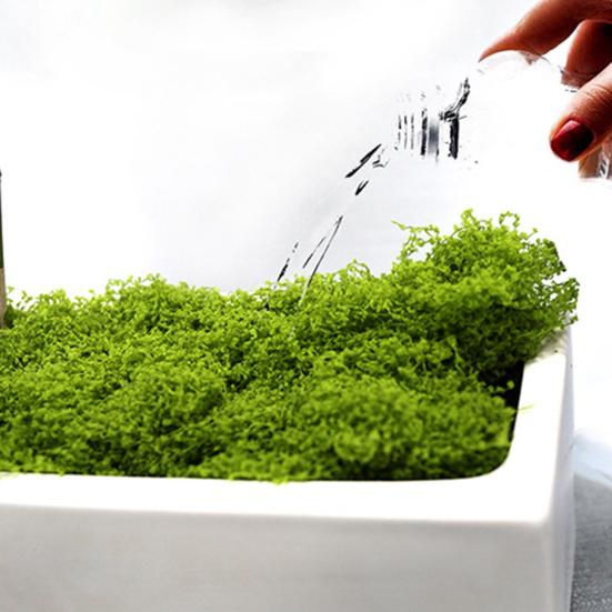 30/100G Artificial Green Moss DIY Crafts Indoor Plants Fairy Gardens Table Centerpieces Fish Tanks Microlandscape Decorative Fake Moss