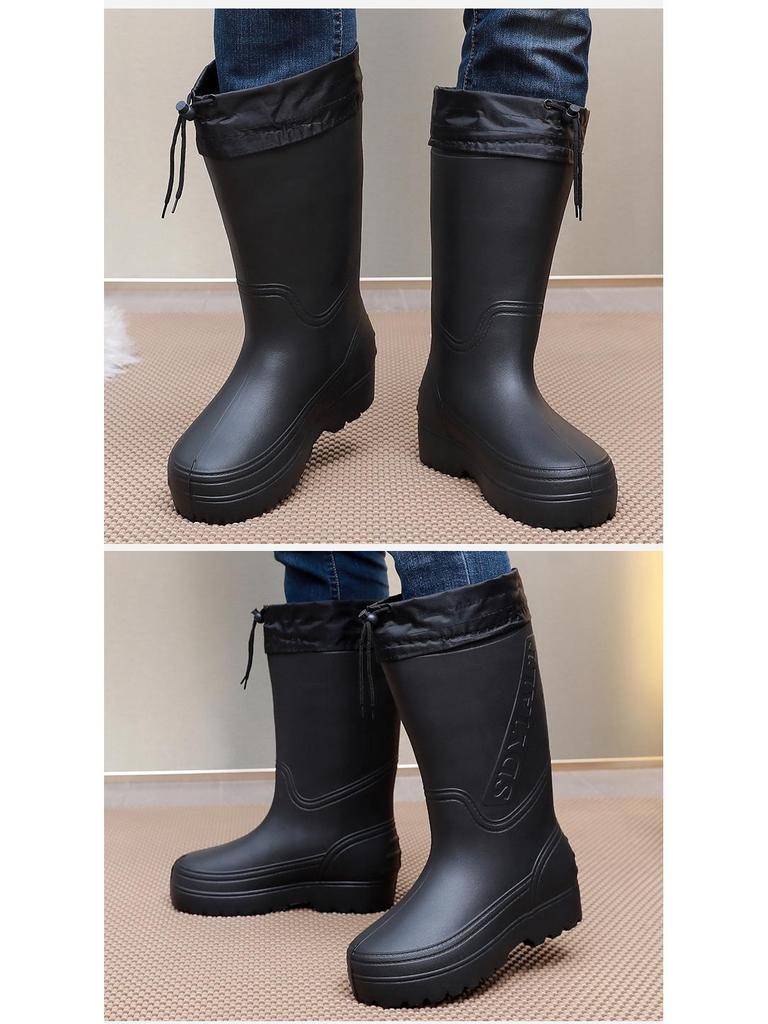 EVA Ultralight Plus Non-Slip Cotton Rain Boots for Men & Women - Ideal for Winter, Oil Resistant, Perfect for Fishery & Cold Storage.