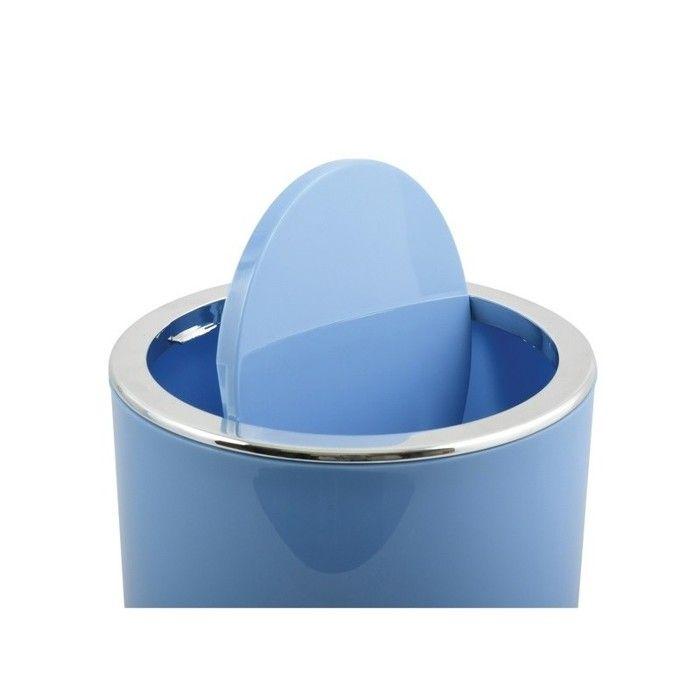 Poubelle à bascule kamaka 6l bleu pastel msv