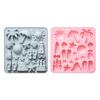 2Pcs Silicone Chocolate Baking Mold Summer Ocean Theme Shell Starfish Conch Jelly Molds Candy Making Supplies