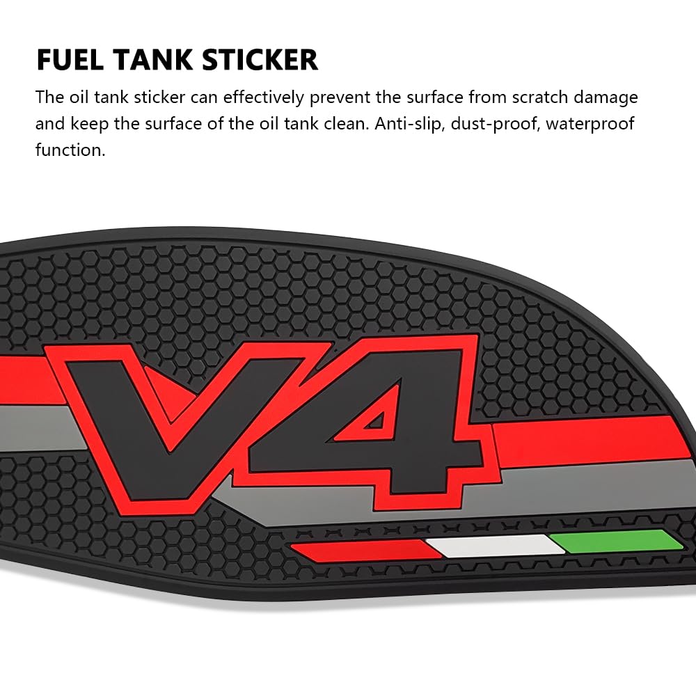 For 2025 Panigale Street Fighter V4 S/V4S Motorcycle Accessories Non-Slip Side Fuel Tank Pad, Anti-Slip Fuel Tank Sticker [Parallel Import]