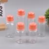 1Pcs Round Square Empty Plastic Sauce Squeeze Bottles Refillable Condiment Containers With Graduated For Salad Dressing Bbq Oils