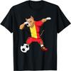 Dabbing Pitbull Belgium Soccer Fans Jersey Belgian Football T-Shirt