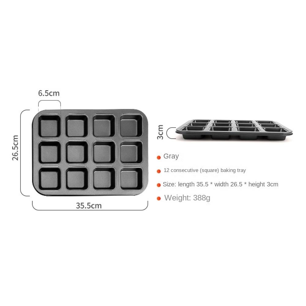 Grey/Gold Non-stick Carbon Steel Baking Sheet 26.5/35.5 CM Small Non-stick Toast Molds  Bakery
