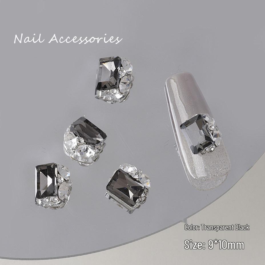 Luxurious Rectangular Crystal & Diamond Nail Art Decorations