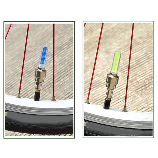 2Pcs LED Firefly Valve Stem Light Set Super Bright Waterproof Mini Size Universal Simple Installation Valve Stem Lights