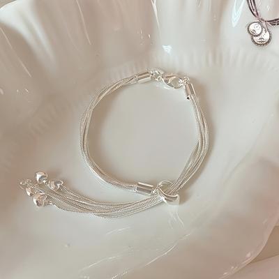 Luxury   Copper Originality Heart Bracelet for Women Versatile Jewelry Accessories Fashion Party Wedding Gift