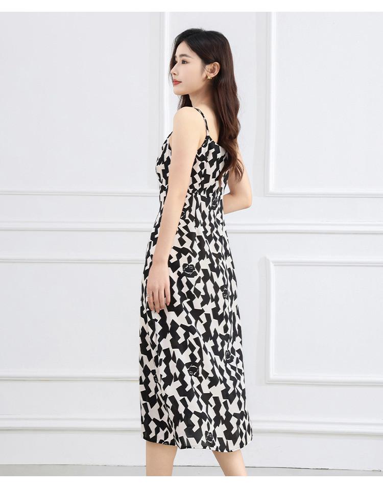 Strap Skirt Summer Style Slimming and Age Reducing Medium to Long Women's Dress