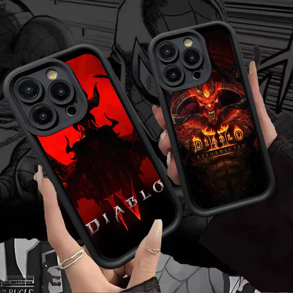 Classic Action D-Diablo Game Phone Case For IPhone 11 12 13 16 15 17 14 Pro Max Soft Funda Silicone Cover