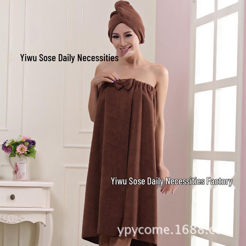 Korean Style Microfiber Bow Bath Skirt - Strapless & Versatile Bath Towel