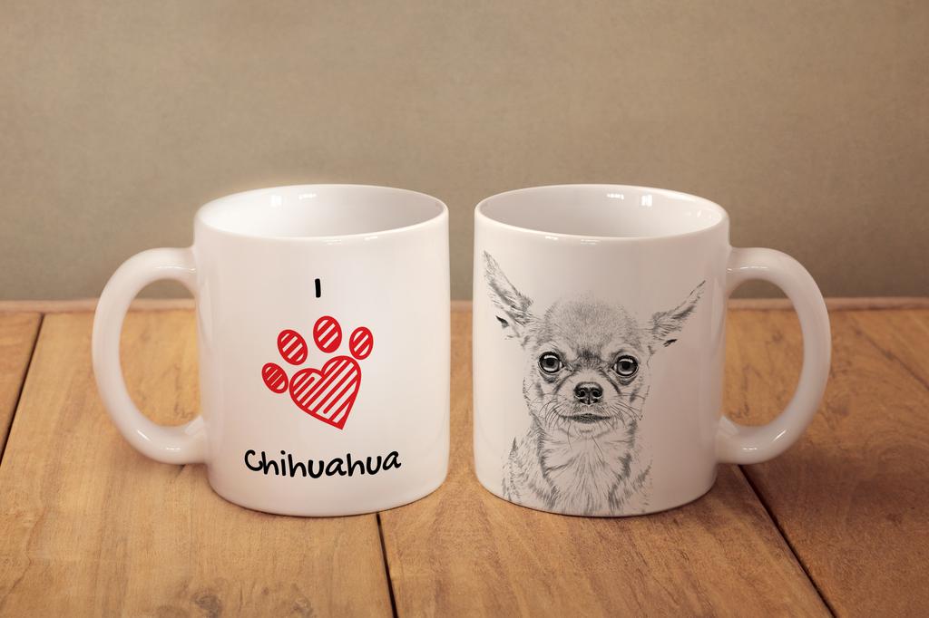 Chihuahua Short-haired, Chihuahua Smooth - Cup with a Dog, Cute Cup with Graphics, a Gift with Your Photo from the Art-Dog Brand