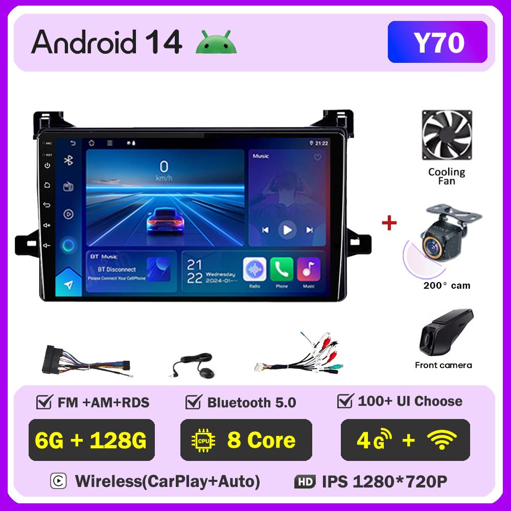 For Toyota Prius XW50 2015 - 2020 Car Radio Player Car Carplay Screen Autoradio Mirror Link Car Intelligent Systems Touch Screen