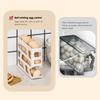 4 Tiers Stackable Egg Organizer Large Capacity Refrigerator Egg Storage Box Space-Saving Eggs Rolling Rack for Fridge Countertop
