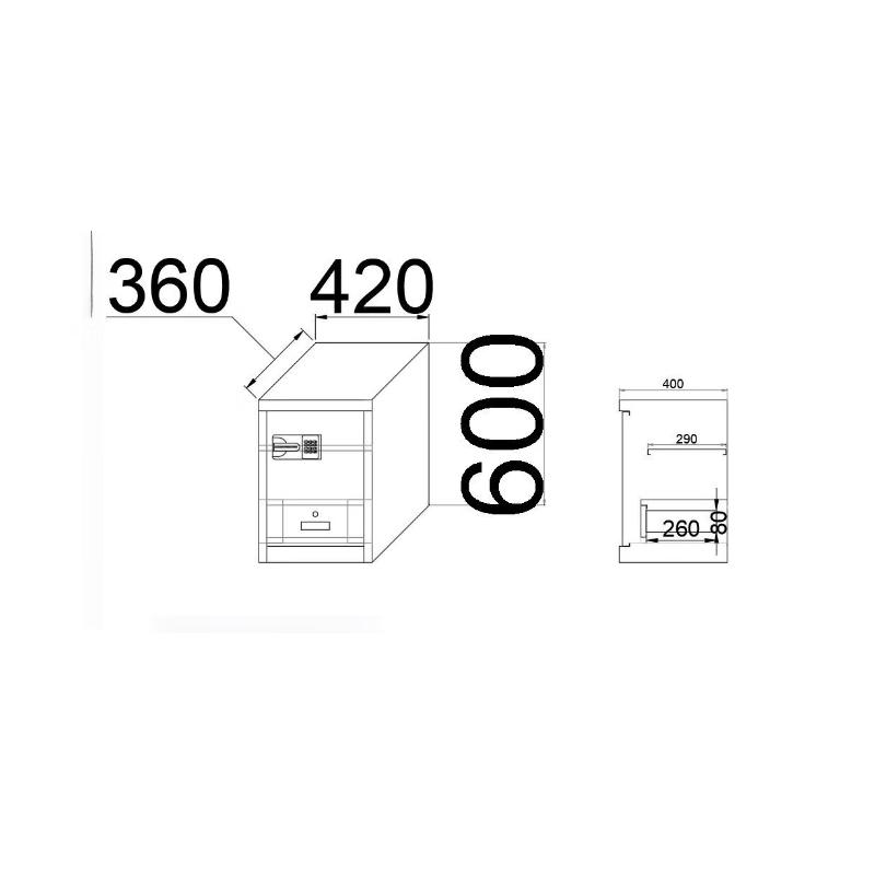 5325 Secure Office Cabinet & Safe