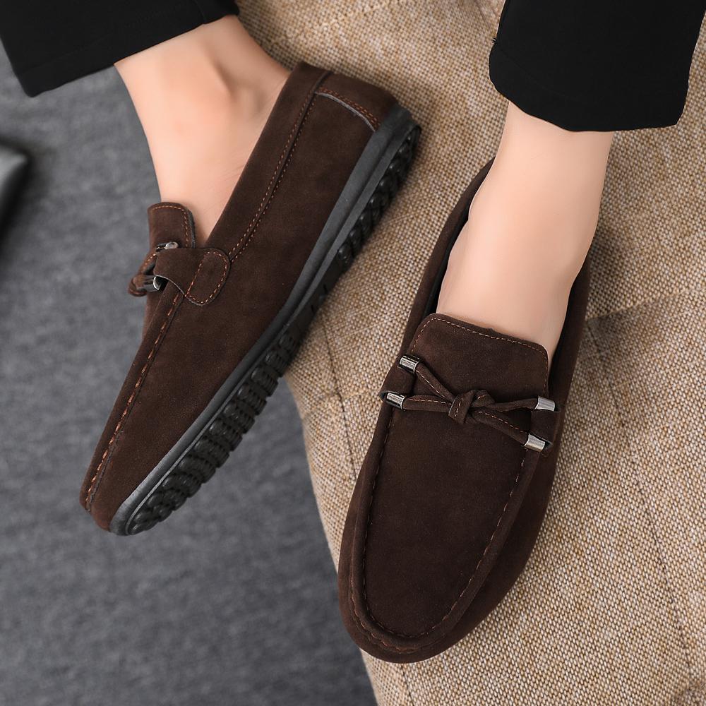 Fashion Men Loafers Soft High Quality Spring Autumn Shoes Men Casual Shoes Warm Slip On Flats Driving Shoes Large Size Chaussure Hommes