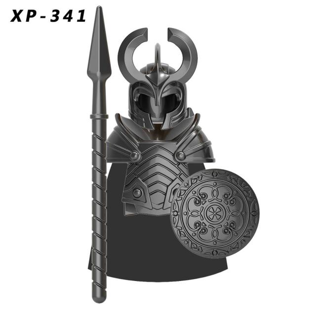 Byggeklosser Middelalderriddere Soldater Militær Asgard Dverger Murstein Pedagogiske leker for barn KT1044