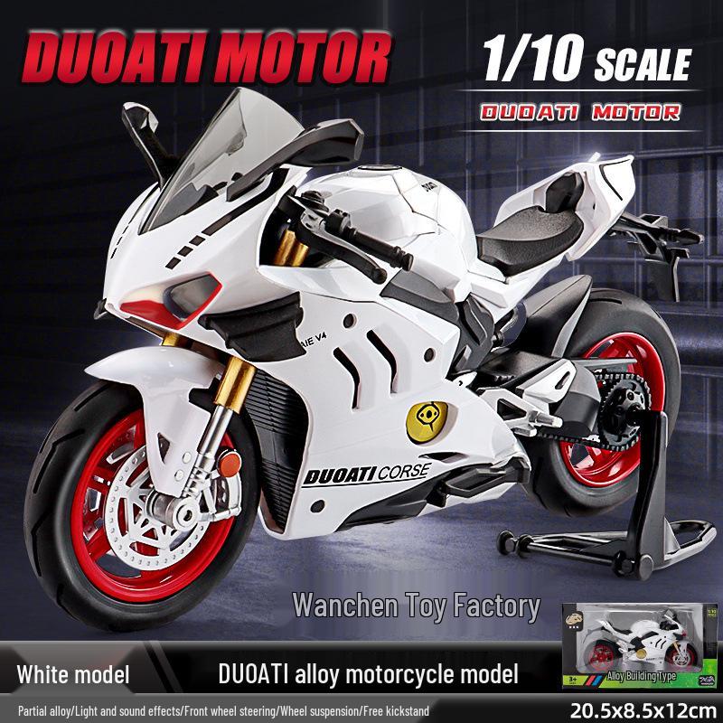 Alloy 1:10 BMW S1000RR Motorcycle Model with Sound and Light Features