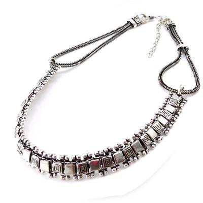 [H7499] - Silver 'Kilimanjaro' Designer Choker