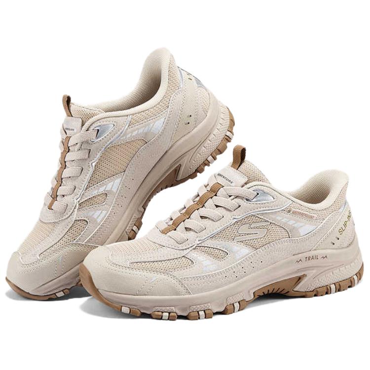 Skechers Scarpe da Trekking Basse da Esterno Slip-On Campeggio Comode Versatili Supporto Leggere Calde Sneaker da Donna Bianco Sporco 180355C-OFWT
