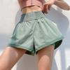 Sports Shorts Women Loose Training Running Fake Two Anti-slip Wearing High-waisted Yoga Culottes