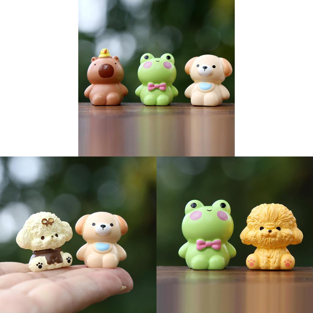 Cute Animal Resin Collectible Figures With Interactive Features For Kids And Collectors