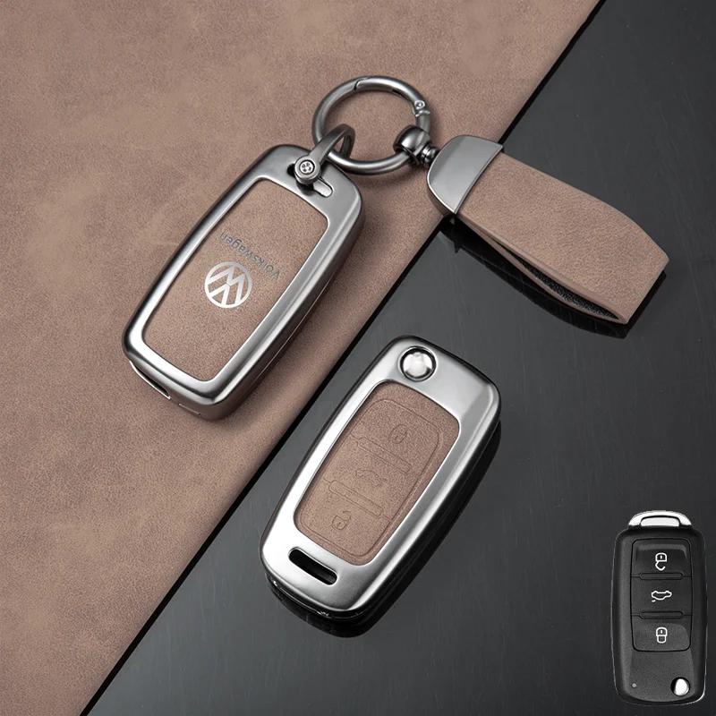 VW GTI GOLF 2026 Hot For VW VOLKSWAGEN Zinc Alloy Car Remote Key Case Cover Shell For Volkswagen VW Polo Golf Passat Tiguan Beet