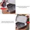 Lightweight Titanium Lunch Box with Foldable Handle, Leakproof Design Ideal for Camping, Hiking, and Outdoor Adventures