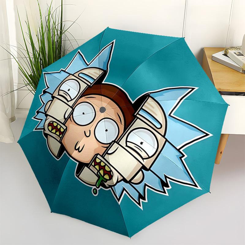 

1PC Rick Sanchez Automatic Open/Close Umbrella, 8-Rib Sturdy Frame, Durable Canopy, Highquality Construction, Fashion Lovers yy250920042