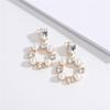 Elegant Korean Dongdaemun Pearl Stud Earrings - Versatile & Fashionable Street Style for Women