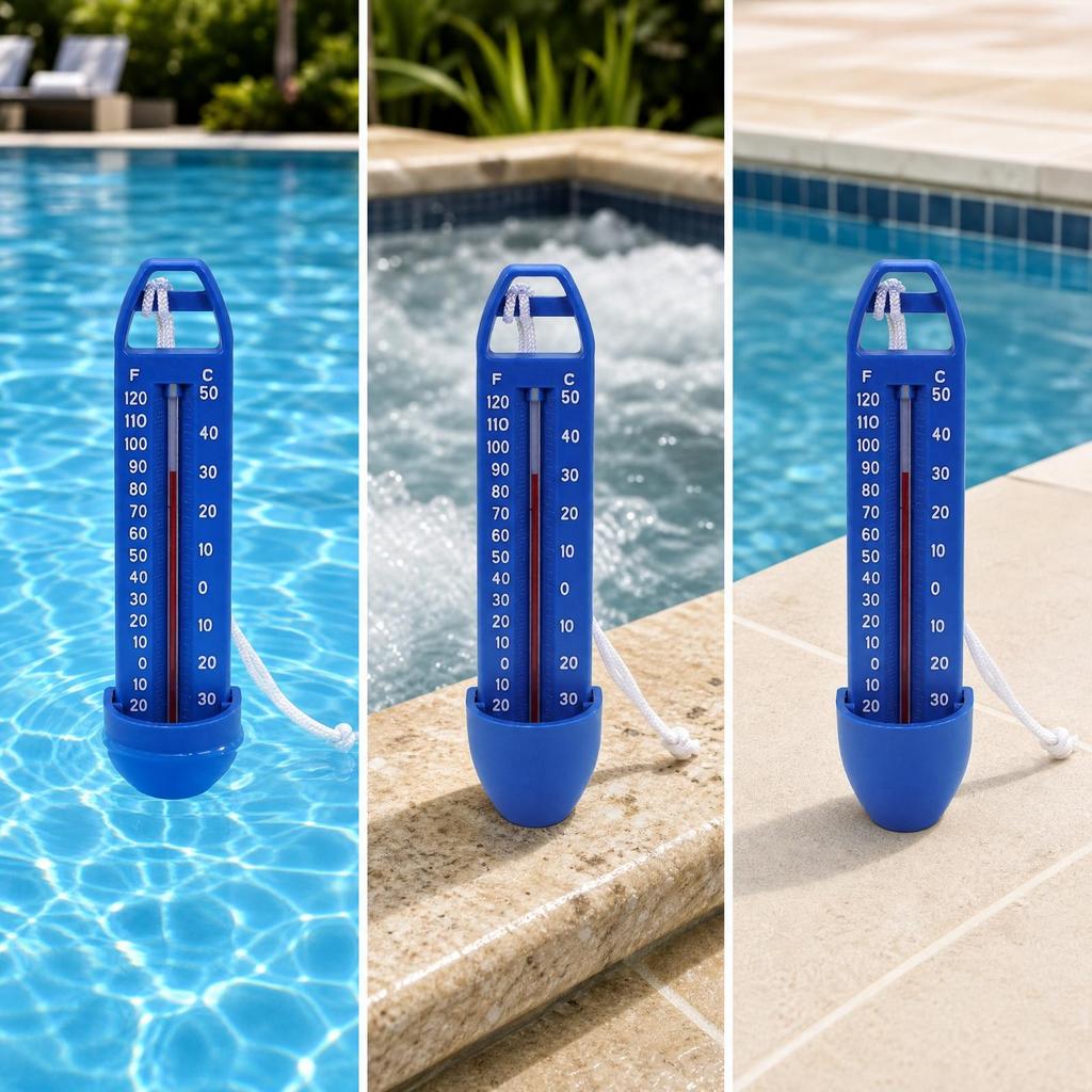 Floating Pool Thermometer Accurate Swimming Temperature Gauge Portable