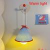 Hanging Wall Mounted Mini Night Lamp Pull Cord Switch Bedside Pendant Light Cute Decor Lighting For Bedroom Dorm Room Use