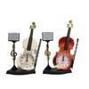 Personalized antique guitar instrument creative alarm clock, fashionable musical instrument styling pendulum clock