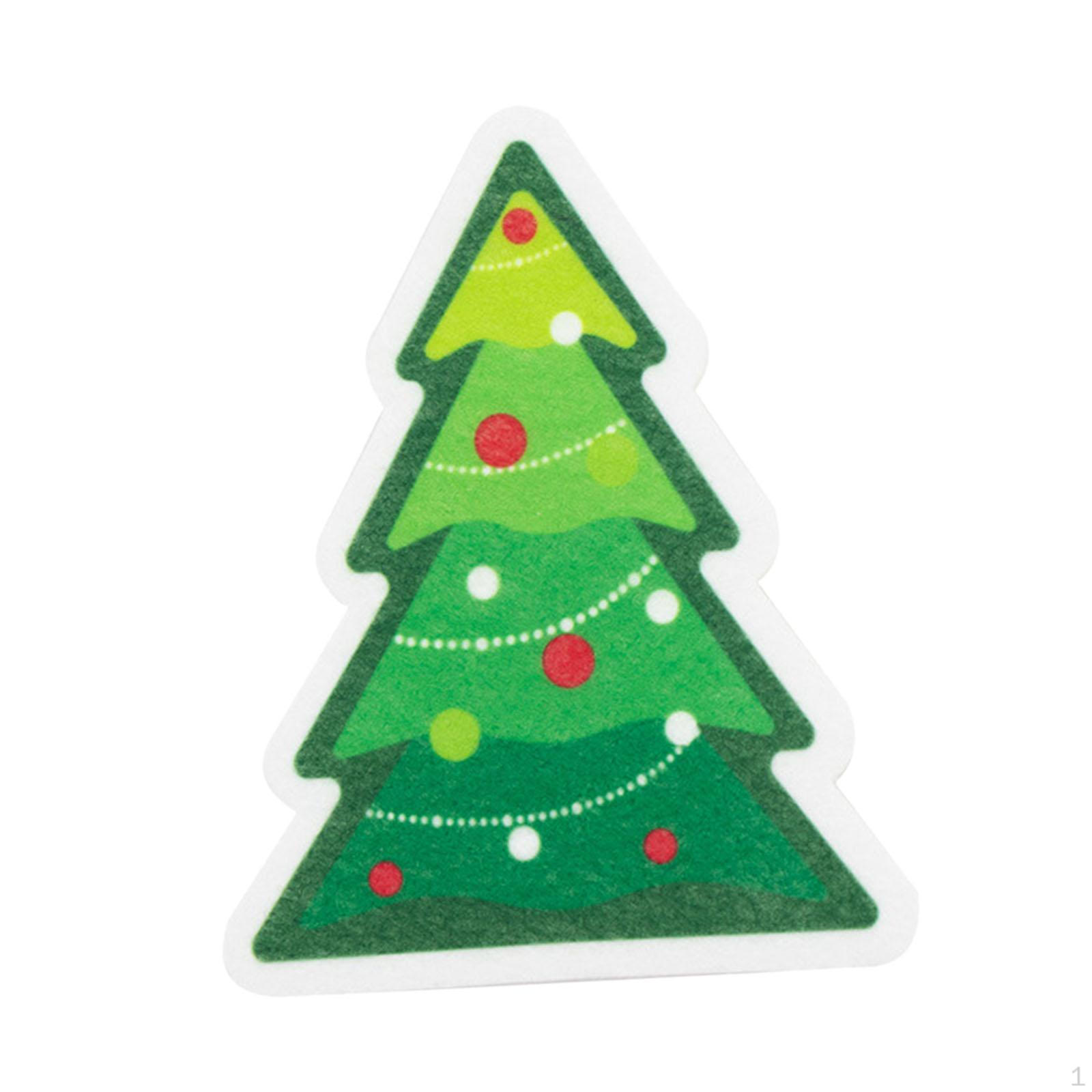 

Мультяшный дизайн кухонное полотенце для рождественской уборки многоцелевой губки с антипригарным покрытием кастрюль Christmas tree